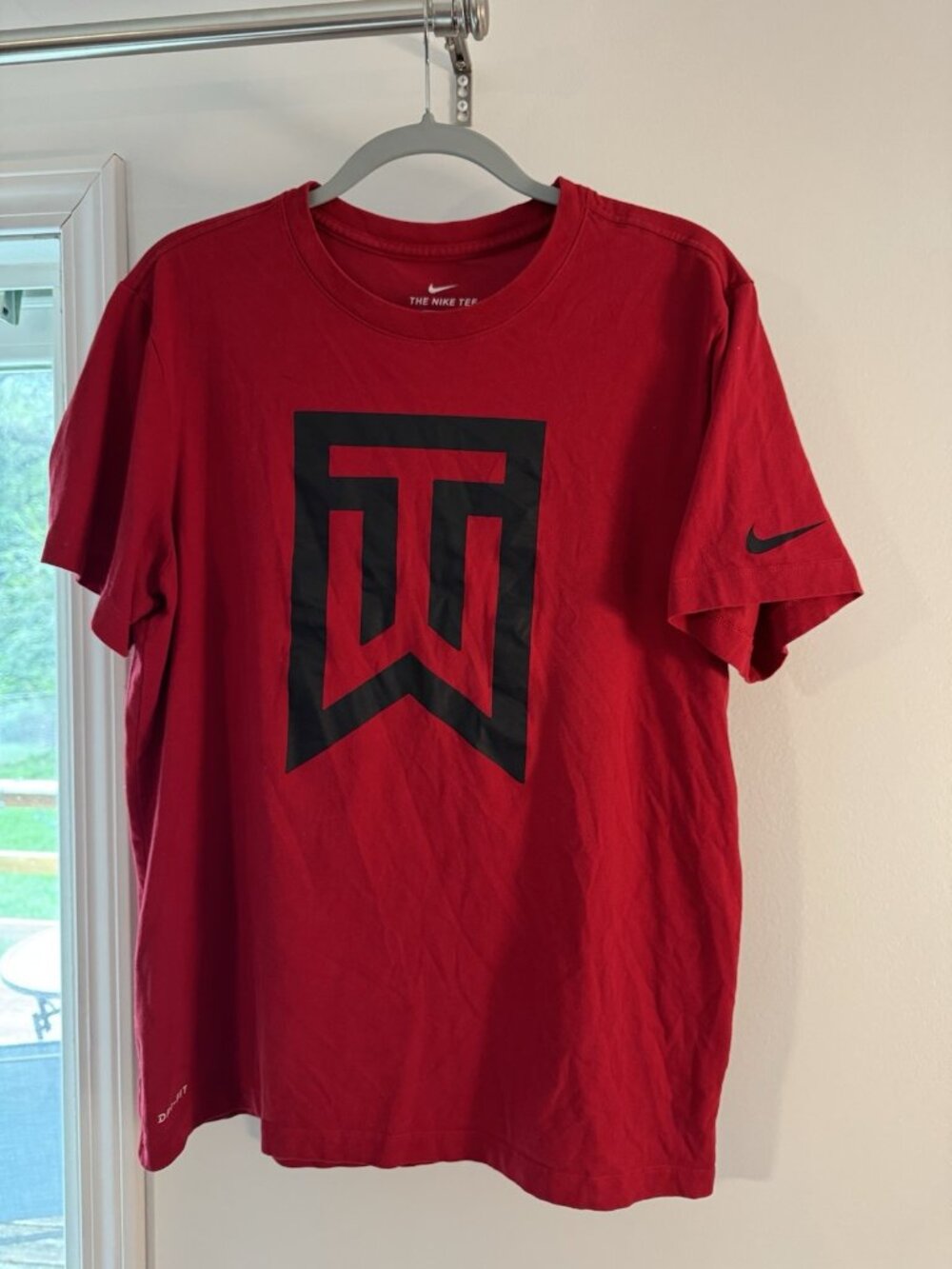 Nike Tiger Woods TW Golf Shirt Men's L Red
